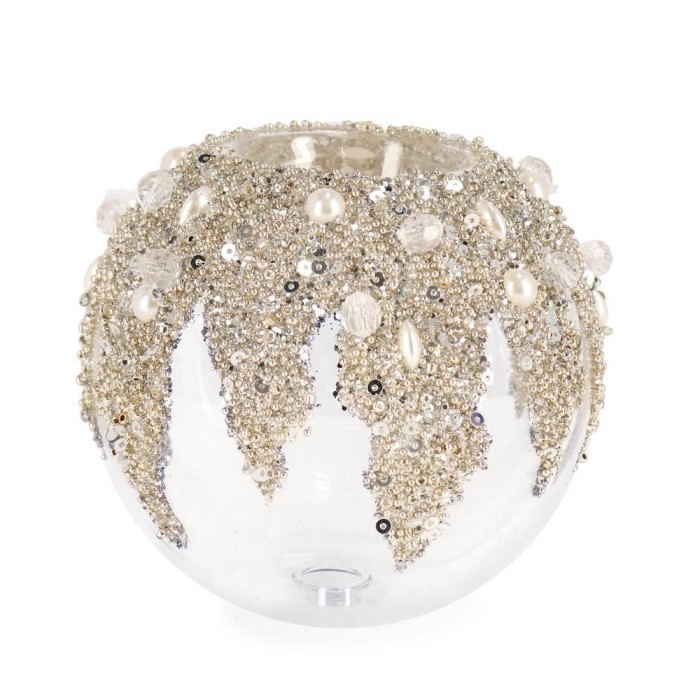 PORTACANDELA VETRO IMPERIAL TRASPARENTE D.10